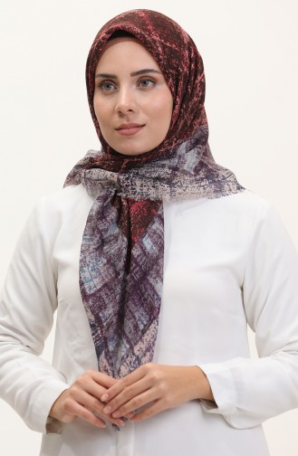 Patterned Scarf 13234-03 Pink Purple 13234-03