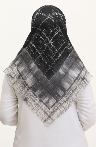 Patterned Scarf 13234-05 Gray Black 13234-05