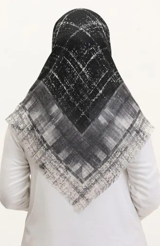 Patterned Scarf 13234-05 Gray Black 13234-05