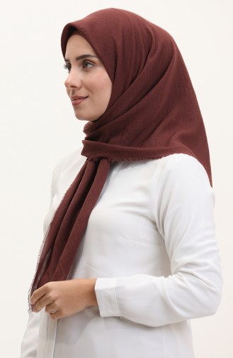 Plain Aerobin Scarf 13237-08 Dark Brown 13237-08