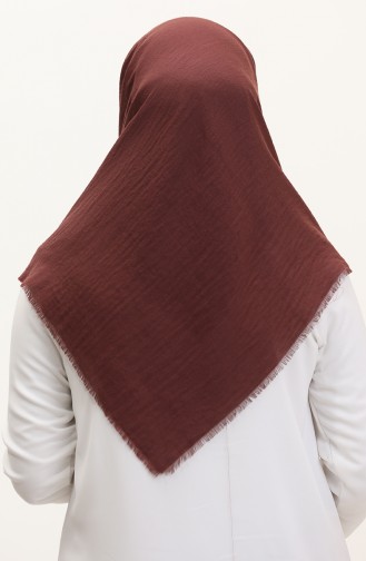 Plain Aerobin Scarf 13237-08 Dark Brown 13237-08