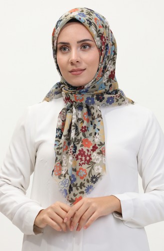 Weicher Schal Mit Blumenmuster 13238-09 Melone Mintgrün 13238-09