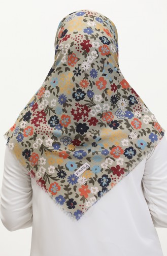 Weicher Schal Mit Blumenmuster 13238-09 Melone Mintgrün 13238-09