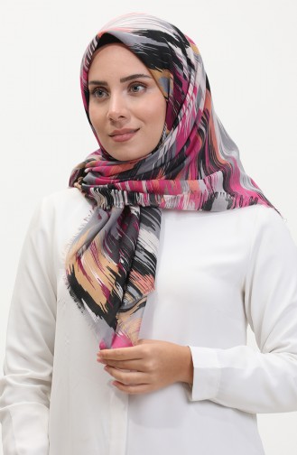 Patterned Soft Scarf 13239-02 Fuchsia Plum 13239-02