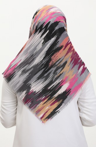 Patterned Soft Scarf 13239-02 Fuchsia Plum 13239-02