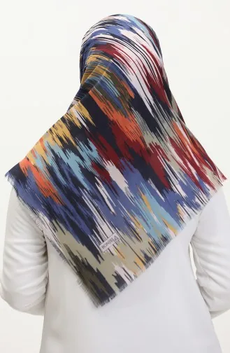 إيشارب سوفت منقوش 13239-17 انديجو أحمر غامق 13239-17