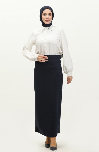 Pencil Skirt 0144-01 Navy Blue 0144-01