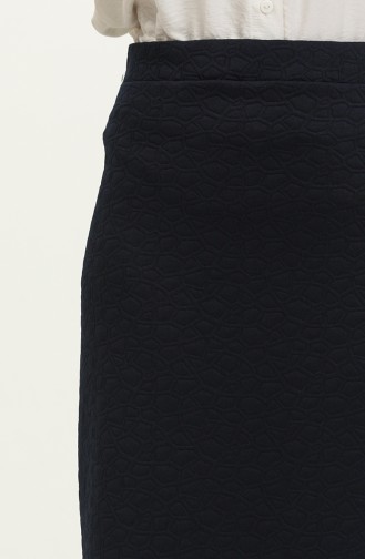 Pencil Skirt 0144-01 Navy Blue 0144-01