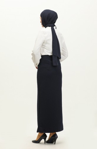 Pencil Skirt 0144-01 Navy Blue 0144-01