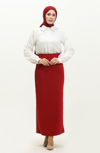 Pencil Skirt 0144-03 Red 0144-03