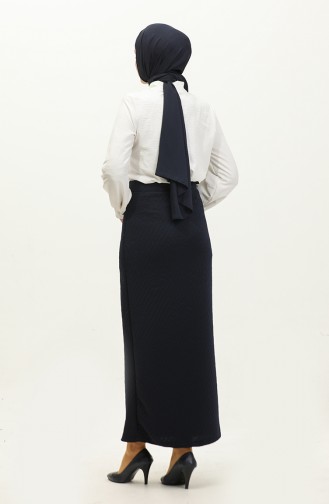 Pencil Skirt 0145-04 Navy Blue 0145-04