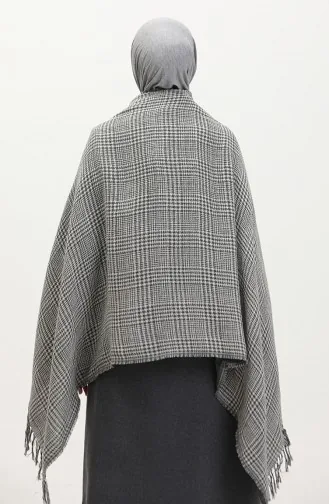 Karierter Schulterschal 4003-01 Khaki Grün 4003-01