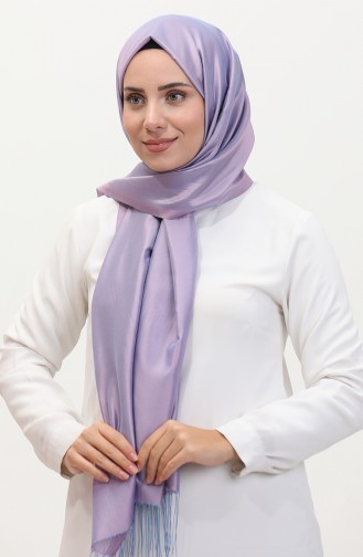 Tassel Taffeta Shawl 1267-26 Lilac 1267-26