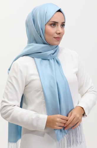 Tassel Taffeta Shawl 1267-31 Baby Blue 1267-31