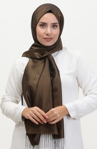 Tassel Taffeta Shawl 1267-49 Earth 1267-49