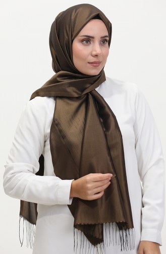 Tassel Taffeta Shawl 1267-49 Earth 1267-49