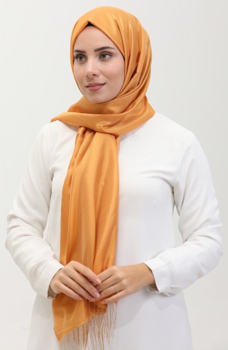 Tassel Taffeta Shawl 1267-61 Dark Mustard 1267-61