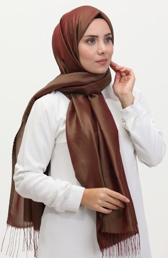 Tassel Taffeta Shawl 1267-68 Henna Green Claret Red 1267-68