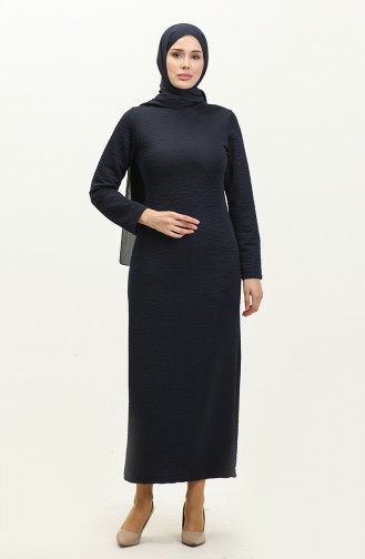 Pencil Dress 0146-02 Navy Blue 0146-02