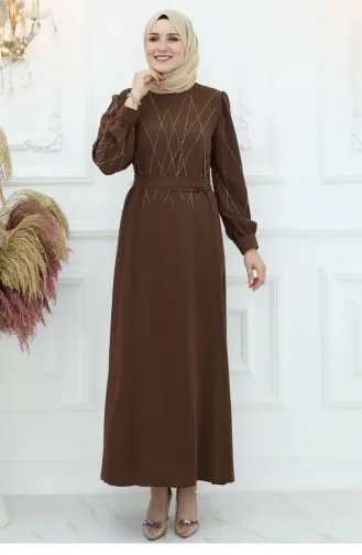 Yasemin Abendkleid Braun 3005