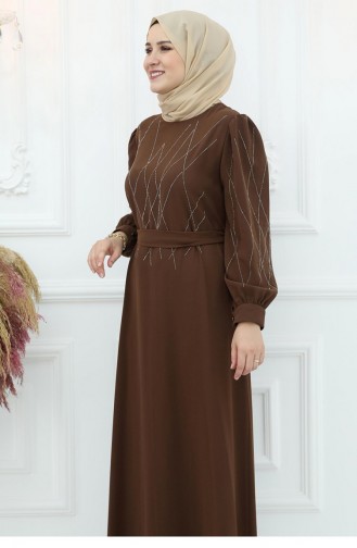 Yasemin Abendkleid Braun 3005