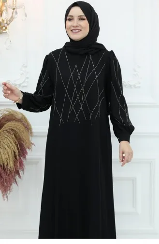 ياسمين فستان سهرة أسود 3008