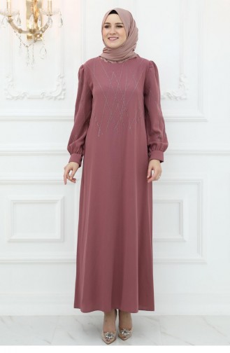 Robe De Soirée Yasemin Poudre 3009