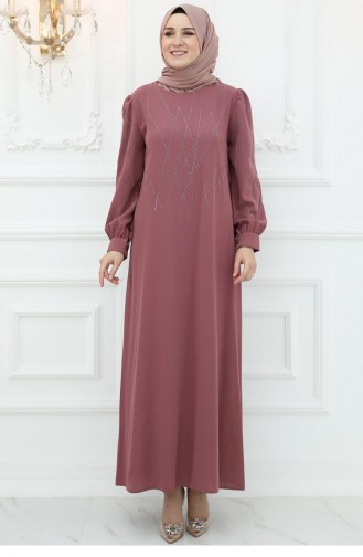 Robe De Soirée Yasemin Poudre 3009