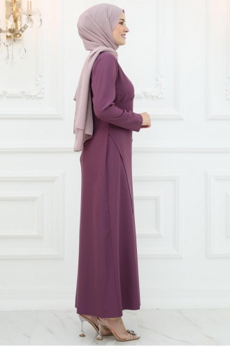 Amine Hüma Mislina Avondjurk Violet 3012