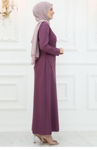 Amine Hüma Mislina Robe De Soirée Violet 3012