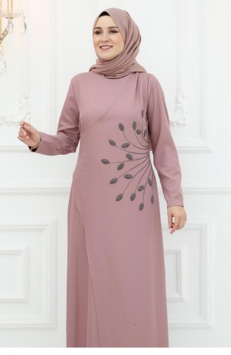 Robe De Soirée Amine Hüma Mislina Dusty Rose 3015