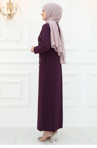 Amine Hüma Mislina Evening Dress Plum 3016