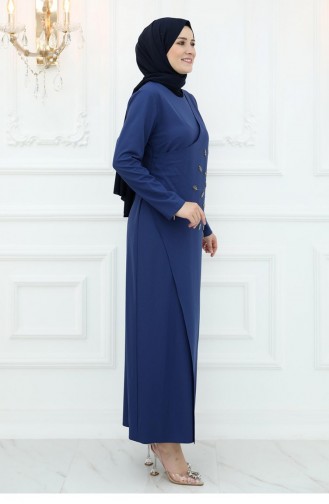 Amine Hüma Mislina Evening Dress Indigo 3017