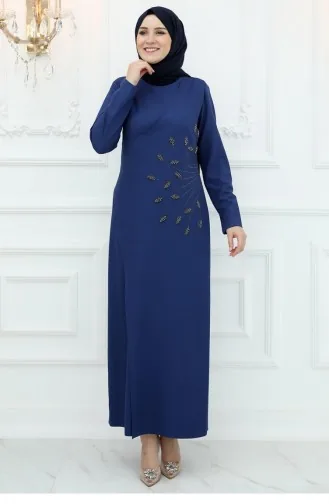 أمين هوما ميسلينا فستان سهرة نيلي 3017