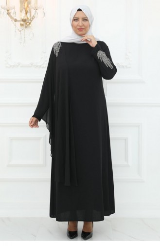 حلم فستان سهرة أسود 3018