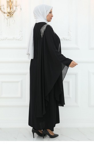 حلم فستان سهرة أسود 3018