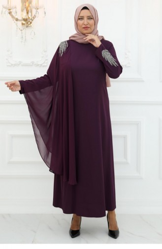 Traumabendkleid Pflaume 3020