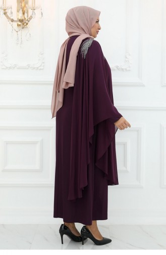 Traumabendkleid Pflaume 3020