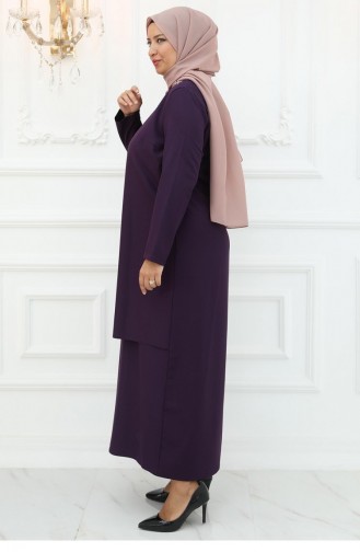 Amine Hüma Robe De Soirée Nisa Violet 3022