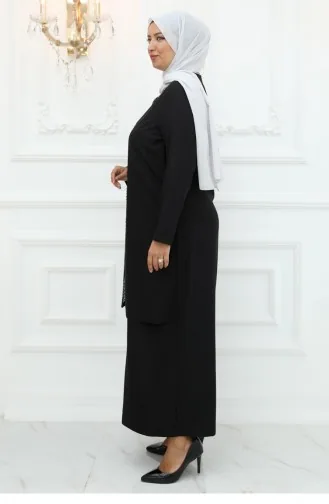 Amine Hüma Robe De Soirée Nisa Noir 3023