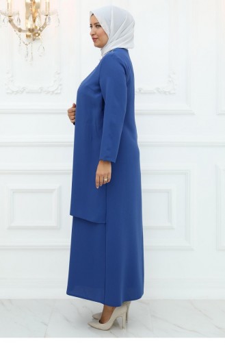 Amine Hüma Nisa Evening Dress Indigo 3027