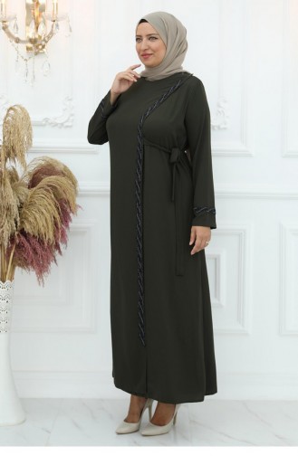 Ebrar Abaya Khaki 3028