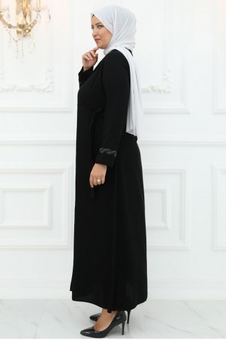 Ebrar Abaya Zwart 3029