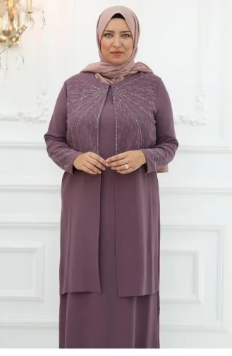 Amine Hüma Şükran Abendkleid Dusty Rose 3074