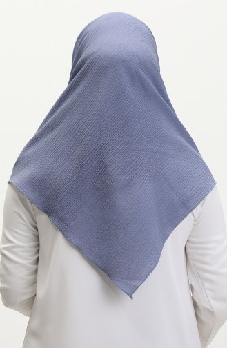 Düz Mio Caz Eşarp 13236-11 Mavi