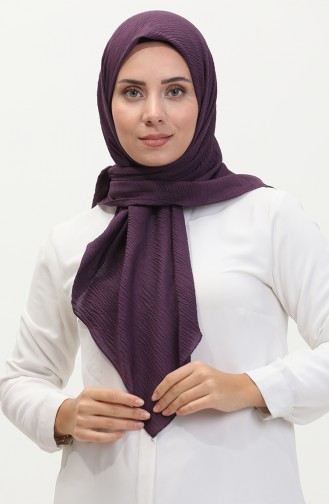 Düz Mio Caz Eşarp 13236-17 Mor