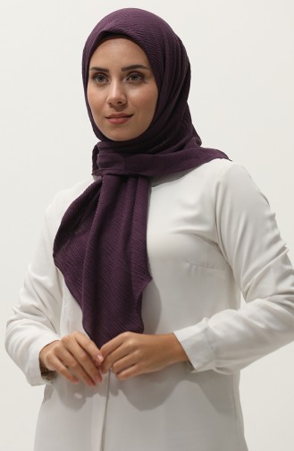 Düz Mio Caz Eşarp 13236-17 Mor