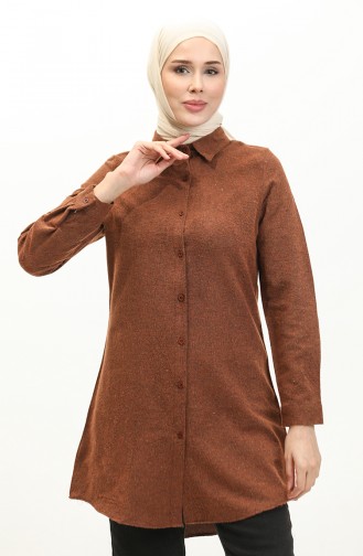 Buttoned Tunic 5105-01 Brick Red 5105-01