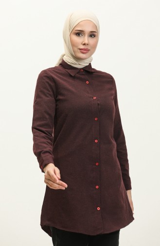 Buttoned Tunic 5105-03 Claret Red 5105-03