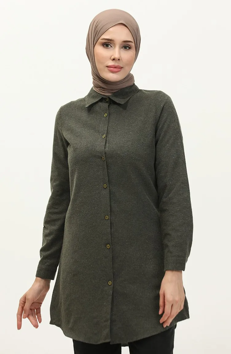 Geknöpfte Tunika 5105-05 Khaki 5105-05
